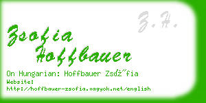 zsofia hoffbauer business card